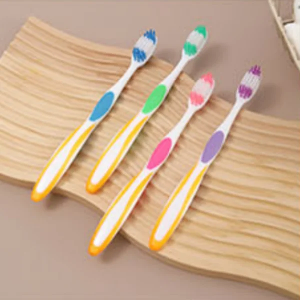 Dynamic Stripe Cross-Action Wide Handle Toothbrush